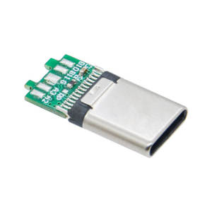 หัวต่อตัวผู้ชนิด C USB 3.0ชนิด C 24Pin 10-core dual-PCB พร้อมส่วนประกอบในการชาร์จพอร์ตสายเคเบิลเสริม - Product Image 5