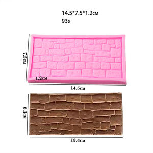 Ladrillo de <span class=keywords><strong>pared</strong></span> Fondant Cake Herramienta de silicona fondant <span class=keywords><strong>pastel</strong></span> plantilla decorar herramienta - Product Image 6