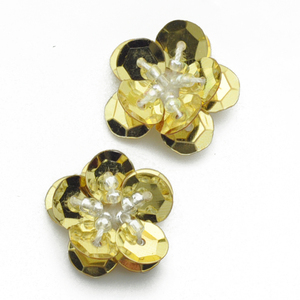 Parche <span class=keywords><strong>de</strong></span> diseño 3D con bordado <span class=keywords><strong>de</strong></span> flores azules pequeñas con cuentas, accesorios para prendas <span class=keywords><strong>de</strong></span> vestir, apliques bordados, parches con cuentas - Product Image 5