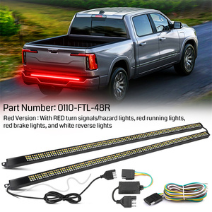 Barra <span class=keywords><strong>de</strong></span> Luces LED Trasera <span class=keywords><strong>de</strong></span> 48 Pulgadas para Puerta Trasera, Intermitentes Rojas <span class=keywords><strong>de</strong></span> 12V para Camionetas Todoterreno, Remolques y Tractores - Product Image 6