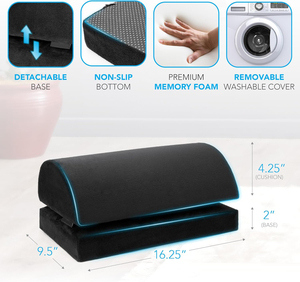 Reposapiés Ajustable <span class=keywords><strong>para</strong></span> Debajo del Escritorio con 2 Fundas Opcionales - Product Image 5