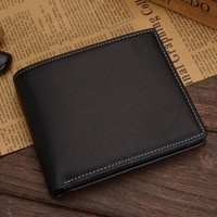 Dompet Pria Pu Terjangkau Model Pendek Multi-Kartu Sederhana Untuk Pria Muda