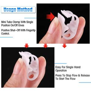 Siphon en plastique main pincement <span class=keywords><strong>collier</strong></span> <span class=keywords><strong>de</strong></span> <span class=keywords><strong>serrage</strong></span> équipement <span class=keywords><strong>de</strong></span> brassage <span class=keywords><strong>Tube</strong></span> glissière pompe à perfusion Robert pince - Product Image 5