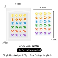 Patchs Hydrocolloïdes Anti-Acné au Design Chat Mignon, Autocollants Colorés et Adorables pour le Soin des Boutons Faciaux