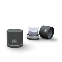 Emballage personnalisé pour bougies biodégradables naturelles, tube en papier cylindrique pour bougies avec logo personnalisé