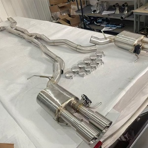 Système d'échappement Catback Valvetronic en acier inoxydable brossé de 1,5 mm d'épaisseur avec tube en X électronique pour M5 E60/E61/M6 E63/E64 S85 5.0L - Product Image 2