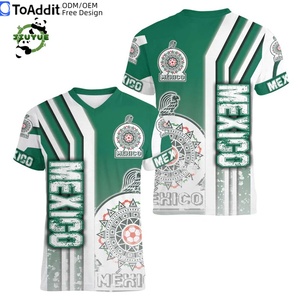 Camisetas de Fútbol Número 07 Nuevo Modelo El Tricolor <span class=keywords><strong>Viva</strong></span> Champions Tallas S-6XL 2026 Camisetas de Fútbol de México Baratas Sublimadas con Cuello en V - Product Image 2