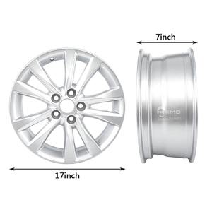 <span class=keywords><strong>ล้อ</strong></span>แม็กซ์ขนาด 17 นิ้ว แบบ Flow Formed 5x114.3 สำหรับรถยนต์ปี 2024 คัมรี่ คราวน์ RAV4 IS250 เซียนน่า อวาลอน สีเงิน - Product Image 5
