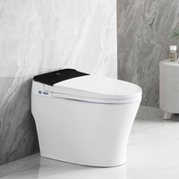 Cuvette de toilette européenne en porcelaine, vente en gros, produit de salle de bain monté au sol, toilette intelligente électrique monobloc