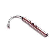 Briquet coupe-vent rechargeable par USB avec allumage à impulsion d'arc à 360 ° idéal pour les bougies, le barbecue et la cuisine