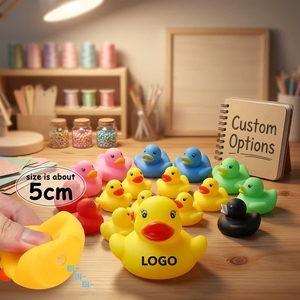 Recrutement de distributeurs : Jouet animal flottant imprimé en plastique, sans pression sur les stocks, nouveauté pour bébés, <span class=keywords><strong>canard</strong></span> de bain couineur, 3-7 ans B - Product Image 1