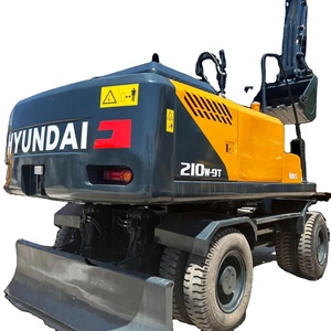 รถขุดล้อยางมือสอง Hyundai 210W ราคาถูก ระบบไฮดรอลิกคุณภาพสูง 20 ตัน 21T เครื่องยนต์ อุปกรณ์อุตสาหกรรมสำหรับขาย ได้รับการรับรองมาตรฐาน CE - Product Image 1