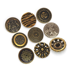 Custom Vintage Fleur De Lis Blazer Gold Uniform Coat <strong>Buttons</strong> Zinc Alloy Plating Technique <strong>Suit</strong> Sewing Shank <strong>Button</strong> for Sale - Product Image 2