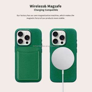 Étui de téléphone de luxe personnalisé en cuir PU magnétique, résistant aux chocs, doublure en microfibre faite à la main pour 14/15/16 <span class=keywords><strong>Pro</strong></span> - Product Image 6