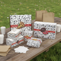 Boîtes d'emballage pour la restauration rapide personnalisées, imprimées avec logo, pour hamburgers, frites, poulet frit, boîtes à hamburgers écologiques
