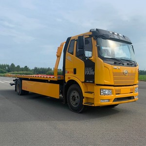 Heavy Duty FAW 4x2 <b>Flatbed</b> Tow <b>Truck</b> 10t Slidebed Wrecker 10 Ton Road Recovery <b>Truck</b> Factory Price - Product Image 2
