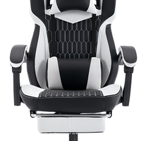 Chaise de bureau gaming pivotante en cuir PU de haute qualité, avec support lombaire, siège rembourré, hauteur réglable, base en métal à gaz – Meilleure vente