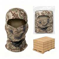Vente en gros de masques balaclava camouflage personnalisés, coupe-vent, protection UV, masque intégral pour le ski, la chasse, la pêche, les sports, 100% polyester