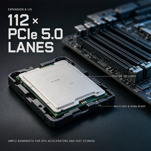 Processeur serveur W5-3435X 16C/32T 3.1GHz 51MB 270W TDP Socket LGA4677 DDR5 8 canaux pour station de travail, virtualisation, traitement de données - Product Image 6
