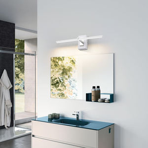 Applique murale LED linéaire moderne et fine, éclairage contemporain blanc pour chambre et couloir - Product Image 3