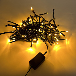 Cordon noir extérieur une traînée 3 LED étanche fée guirlande lumineuse pétard météore lampe décoration d'arbre de Noël lumière - Product Image 6
