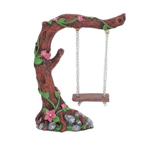 Figurine miniature en résine pour balançoire d'arbre, décoration de <span class=keywords><strong>jardin</strong></span> féerique, ornement de micro-paysage - Product Image 6
