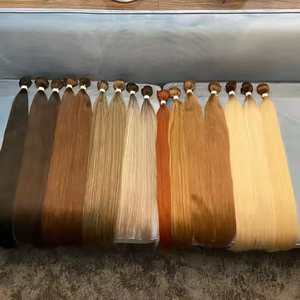 Extensions de cheveux lisses ombrées blondes de qualité salon, en fibre résistante à la chaleur, de 12 à 36 pouces, en promotion - Product Image 5