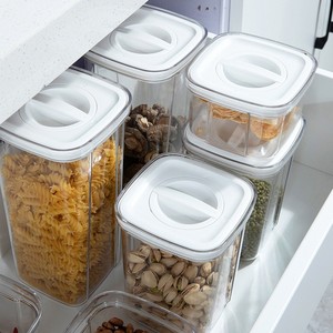 现代环保密封硼硅玻璃食品储存容器罐套装透明盖子硅胶密封圈BPA厨房用具 - Product Image 4