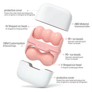 SOICY S30 raffreddamento della pelle Derma rullo W + V a forma di rullo per il massaggio del viso e del corpo - Product Image 4