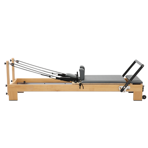 Machine de Pilates Reformer Commerciale en Bois de Hêtre <span class=keywords><strong>Alice</strong></span> KW012-Beech – Équipement d'Entraînement de <span class=keywords><strong>Yoga</strong></span> et de Gymnastique à Domicile - Product Image 1