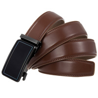 Fabricants vendant des ceintures réglables en cuir véritable pour hommes avec boucle automatique Ceintures pour hommes d'affaires et de loisirs