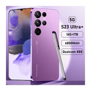 Новый высококачественный S23 ультра + 6,8 дюймов смартфон 5G сетевой сотовый телефон 16g + 1 ТБ Dual Sim Android разблокированный мобильный телефон
