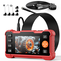 Herramienta 2 en 1 para Detección de Fallas de Automóviles OBD y Endoscopio Industrial, Pantalla HD de 4.3'', Boroscopio de 2MP, Escáner de Diagnóstico para Varios Modelos