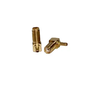 Factory Direct SMA-KW1.5 Coaxial Connector Right Angle Female Jack SMA Connector For RG316 Communication Cable