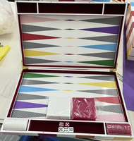 Jeu de backgammon de voyage de luxe en acrylique fait main sur mesure, en lucite, vente en gros, pour enfants