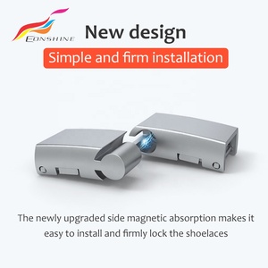 2023 il più nuovo 1 paio di lacci delle scarpe senza cravatta fibbia magnetica magnetica per lacci delle scarpe per lacci delle scarpe da ginnastica - Product Image 4
