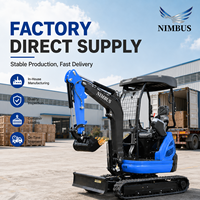 LOGWAY Desain Kompak Mini Excavator untuk Penggalian di Ruang Sempit dengan Tenaga Euro V, Thumb, dan Dozer Blade Pro Mini Excavator