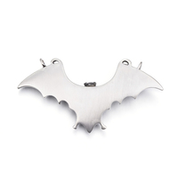 Pendentif chauve-souris gothique rétro en acier inoxydable chirurgical 316 couleur argent antique pour hommes PandaHall