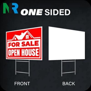 <b>Open</b> House <b>Sign</b> Custom Wholesale PP Plastic Sheets Real Estate Yard Sale Greeting Billboard Premium Packaging Included Cutting - Product Image 3