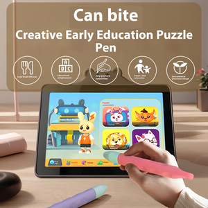 Lápiz óptico de educación temprana creativo para niños, tableta de Metal, máquina de aprendizaje, práctica de escritura, corrección de tres dedos - Product Image 3