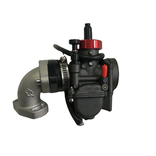 Motorcycle Carburetor PE24 Carburetor 24mm Racing Carb Intake Rubber for Dirt Pit Bike Scooter ATV Go Kart