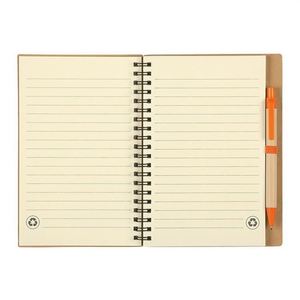 Carnet de notes personnalisé en spirale, écologique, avec marque-pages, en papier kraft, mini, petit, avec stylo et notes adhésives - Product Image 6
