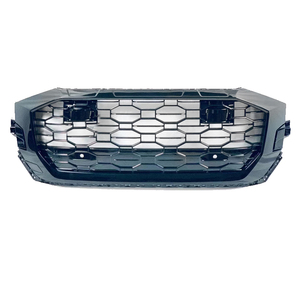 Parrilla Delantera Estilo RSQ8 en Negro Brillante con Diseño de Panal de Abeja para <span class=keywords><strong>Audi</strong></span> <span class=keywords><strong>Q8</strong></span> SQ8 4M 2017 2018 2019 2020 2021 <span class=keywords><strong>2022</strong></span> 2023 - Product Image 4