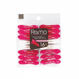 RAMO 16 pezzi Pink/bianco per biancheria spille da bucato Premium per una comoda organizzazione - Product Image 1