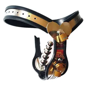 Stainless Steel Female Heart Style Lock Metal Steel Female Chastity Belt with Anal Plug Sex Toys Pants Chastity Device Sex Toys