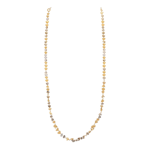 Fashion Beaded <b>Necklace</b> Heart Shape 316L Stainless Steel PVD Gold Plating Sustainable Resistant <b>Long</b> Chain Jewelry - Product Image 2