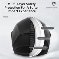Casque de moto électrique ABS pour hommes et femmes, design universel toutes saisons ; Demi-casque AD chaud et sûr pour l'automne et l'hiver