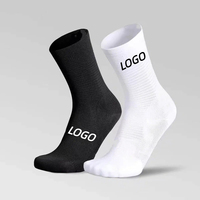 Chaussettes de cyclisme personnalisées haute performance, respirantes, avec ventilation en mesh, pour route et VTT