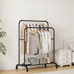 Perchero Multifuncional Resistente, Perchero Metálico Independiente, Organizador de <span class=keywords><strong>Ropa</strong></span> que Ahorra Espacio, con Estante de Almacenamiento - Product Image 1