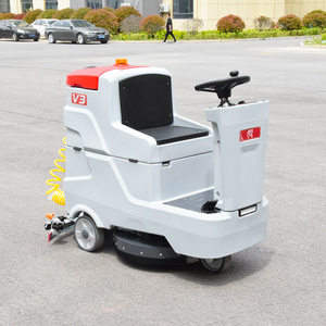 Nouvelle autolaveuse autoportée à double brosse, efficace, alimentée par batterie, pour ateliers industriels et sols en carrelage, 3500m²/h, 3-4h d'autonomie - Product Image 1